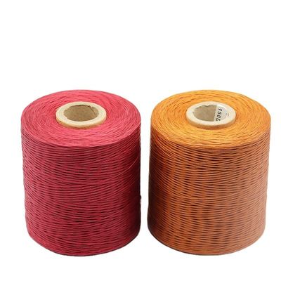 240 Cores 150D 100% Poliéster de costura Flat Waxed Thread para couro padronizado
