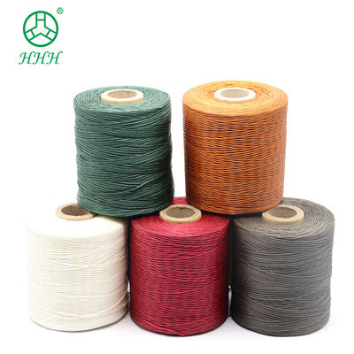 240 Cores 150D 100% Poliéster de costura Flat Waxed Thread para couro padronizado