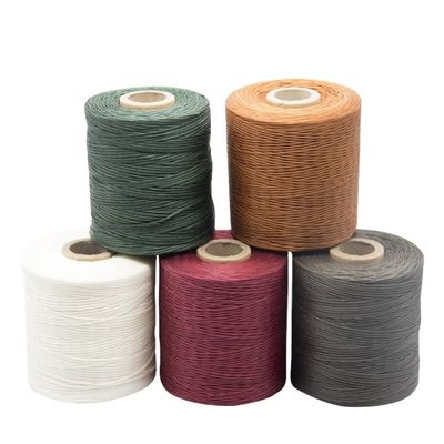 Fios de cera plana de cor única 210D de nylon para costura de poliéster