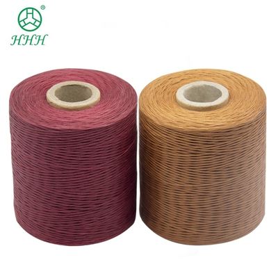 Fios de cera plana de cor única 210D de nylon para costura de poliéster