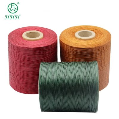 Fios de cera plana de cor única 210D de nylon para costura de poliéster