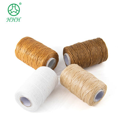 0.8 mm Fios de costura de poliéster de cera plana para costura de produtos de couro e duráveis