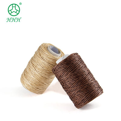0.8 mm Fios de costura de poliéster de cera plana para costura de produtos de couro e duráveis