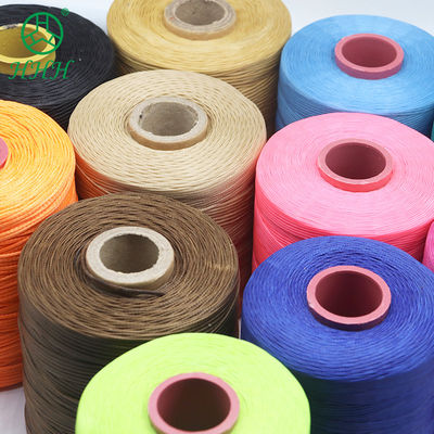 0.8 mm Fios de costura de poliéster de cera plana para costura de produtos de couro e duráveis