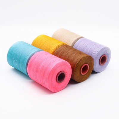 210D/16 Cordão de Fios de Poliéster Flat Waxed 1 mm para Fabricação de Calçados em Padrão Tintado