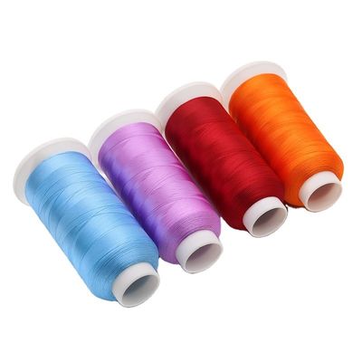 100g de fio de bordado Kangfa 4000y 100% poliéster Mercerizado 150d Fios de costura Made
