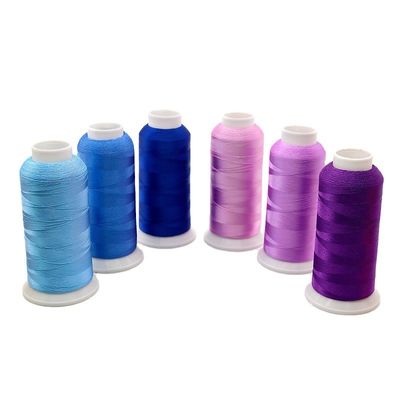 75D/2 Fios de bordados para bordados por máquina Fios duráveis e fortes para bordar