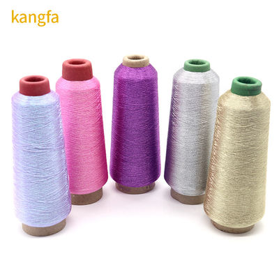 MERCERIZADO Lurex Poliéster Ouro Metálico Prata Fios de bordado Border Lace Applique