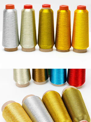 3300 Yards fios de bordado metálico linha de fio de seda durável para overlocking decorativo