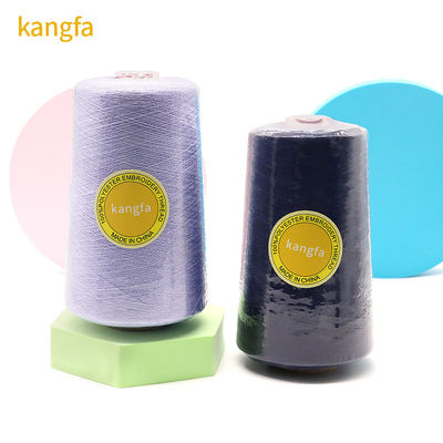 Fios de bordados impermeáveis 120D/2 Fios de costura 5000 Yards Kangfa Filament Supply
