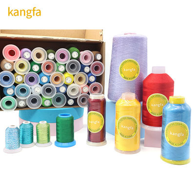 Fios de bordados impermeáveis 120D/2 Fios de costura 5000 Yards Kangfa Filament Supply