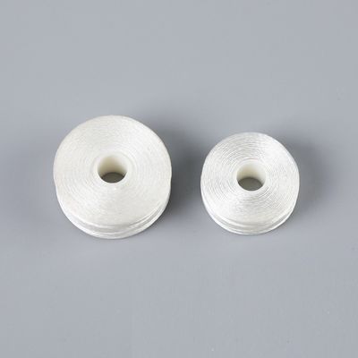 2cm Diâmetro bordado Fim de fio Branco sem borda L-tipo 75D/2 Shuttle Core Sewing Prefund Bobbin 6