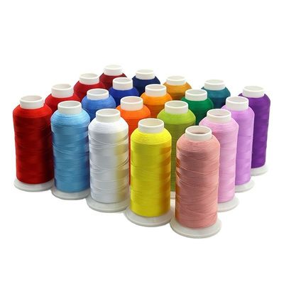 Fios de costura de bordados industriais 40s/2 5000m Resistente a altas temperaturas 75d 120d/2