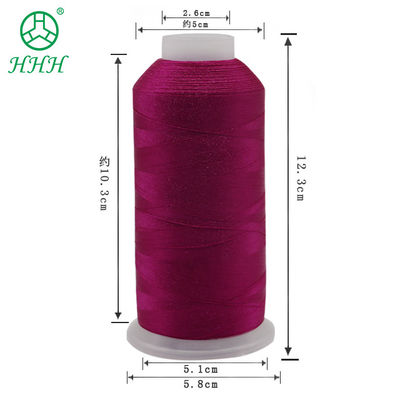 125G Fios de bordado 120D 5000Y Fios de poliéster para máquina de bordado de alta velocidade