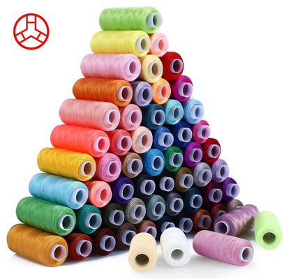 60 cores Rainbow Polyester Fios de costura para máquina de bricolagem bordados UV Proteção