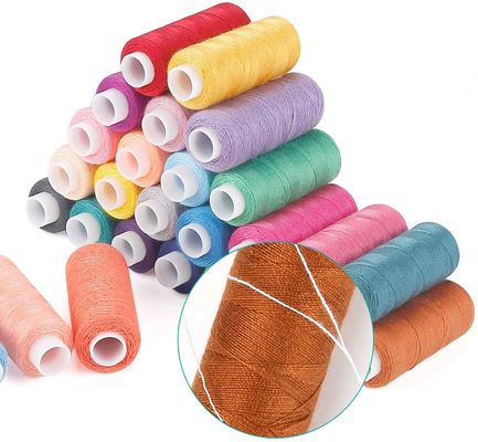 60 cores Rainbow Polyester Fios de costura para máquina de bricolagem bordados UV Proteção