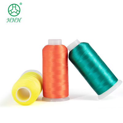 Aceitação de OEM ODM 120D/2 Viscose Rayon Embroidery Thread com Cone de Plástico